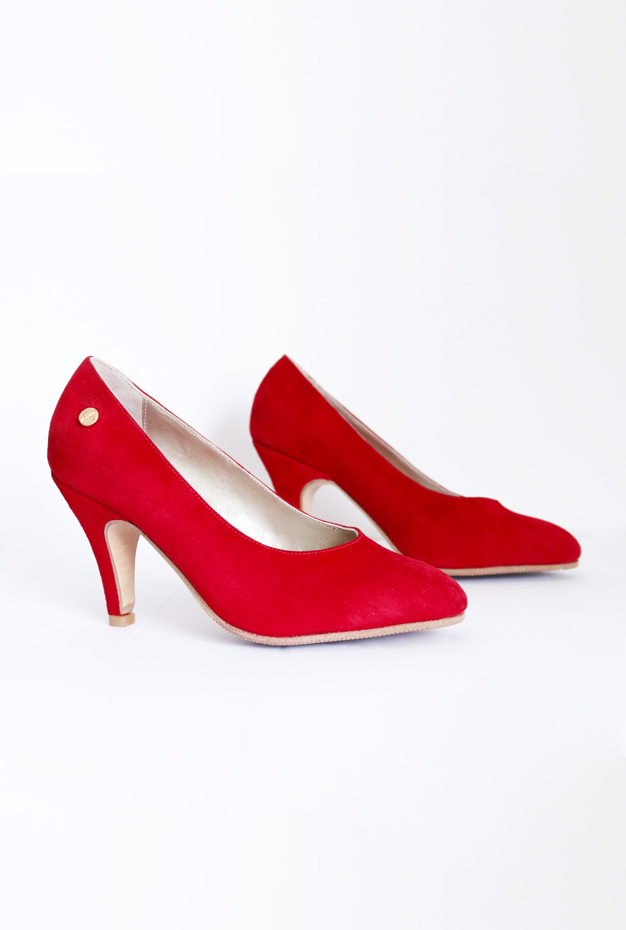 Red Suede Pumps in Small Size | Small 