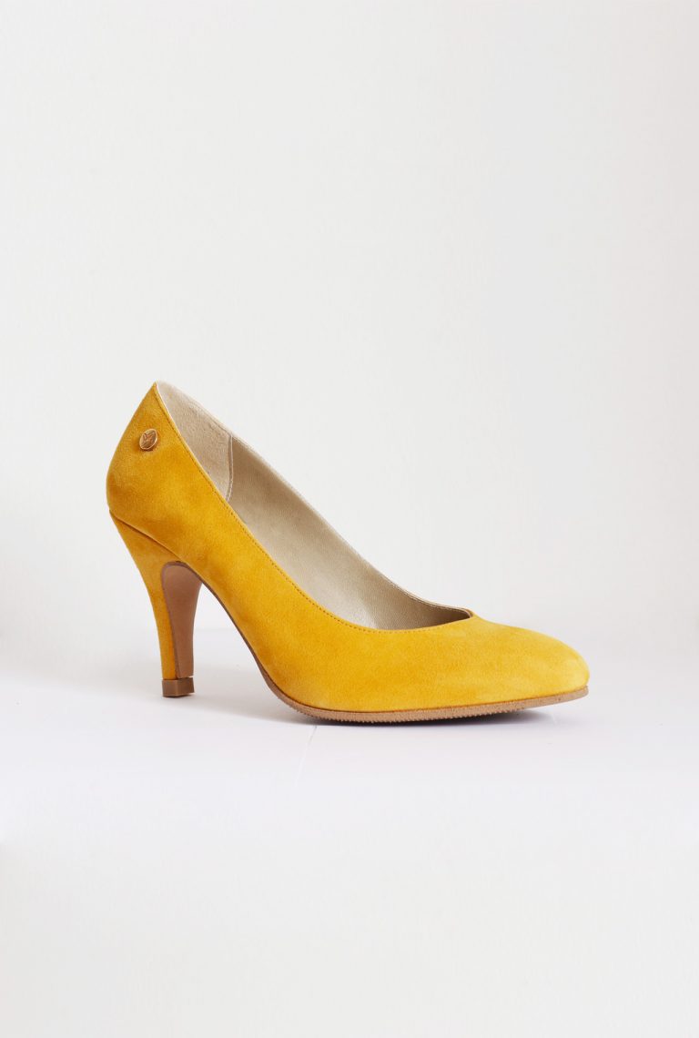 Mustard Yellow Suede Stilettos Small Shoes By Cristina Correia 