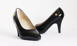 Black Patent Small Size Stilettos