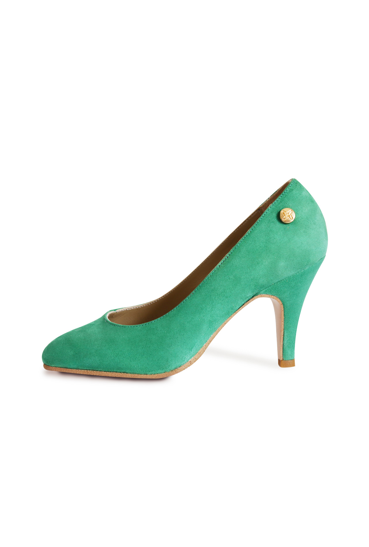 Emerald Green Suede Stilettos for Petites! Small Shoes by Cristina Correia